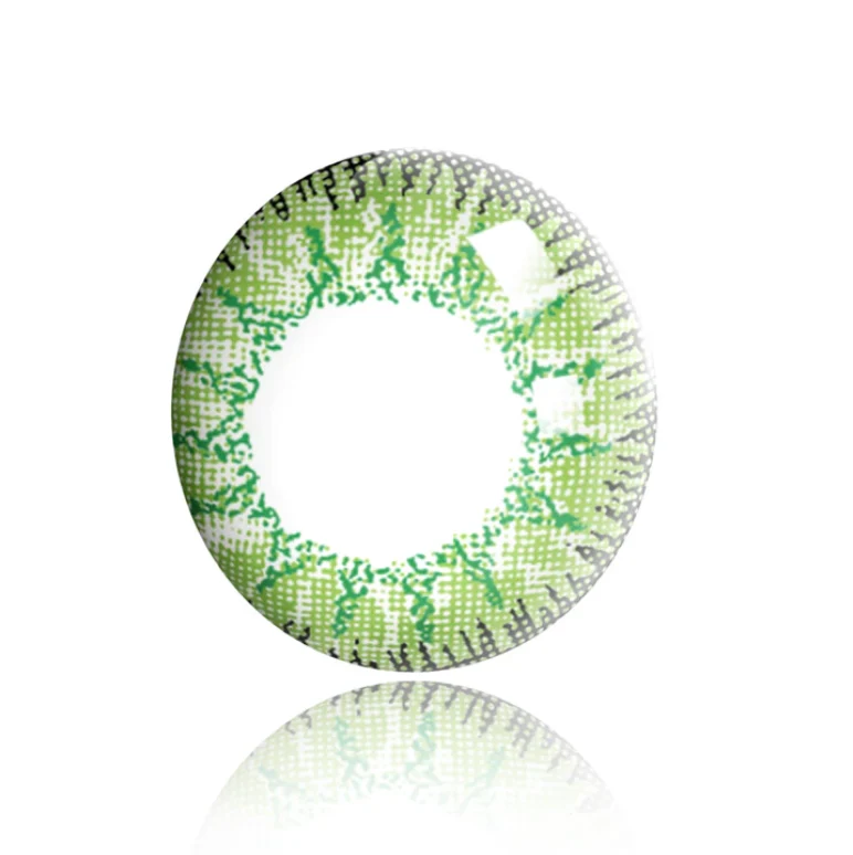Vega Bright Forest Green Prescription Colored Contact Lenses - Image 4