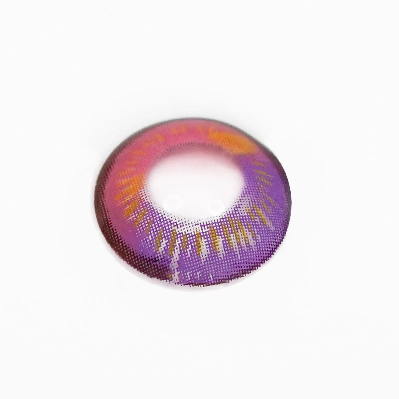 Cosplay Anime Purple Prescription Contact Lenses - Image 3