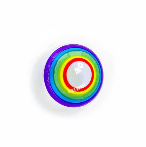 Halloween Cosplay RAINBOW Blue Colored Contact Lenses - Image 4
