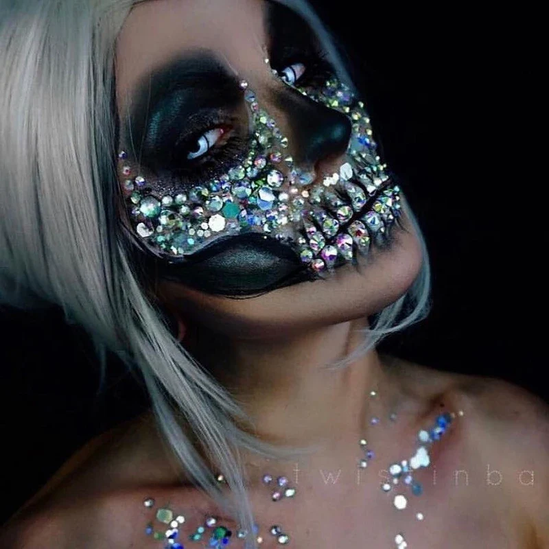 Halloween Cosplay White Manson Prescription Colored Contact Lenses - Image 4