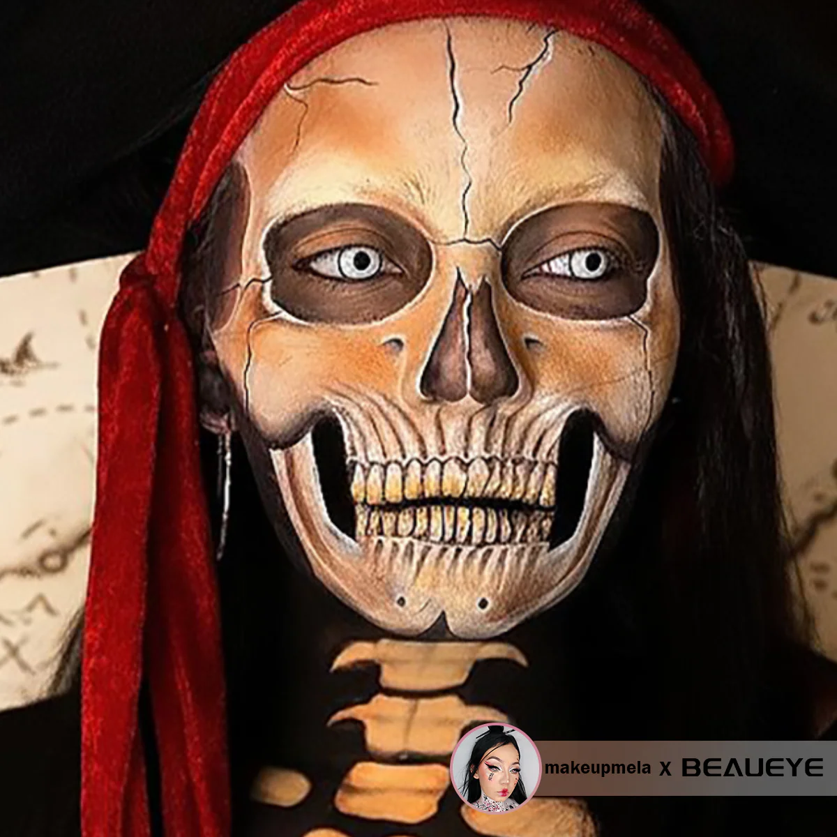 Halloween Cosplay White Manson Prescription Colored Contact Lenses - Image 5