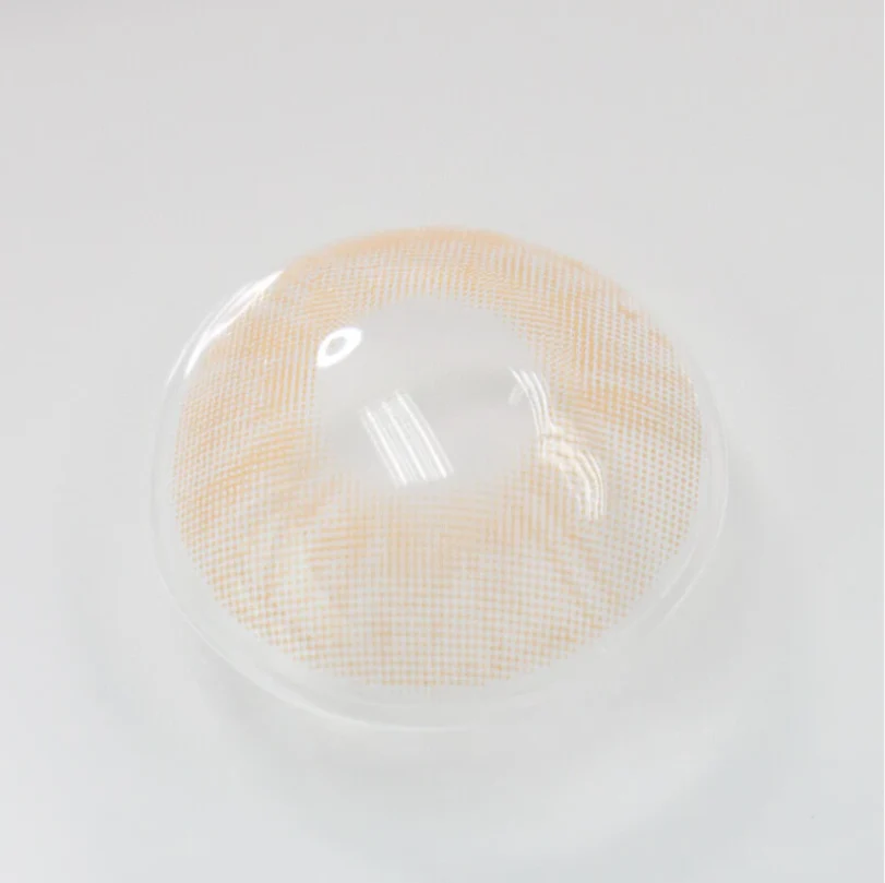 Lemon  Cat Eye Khaki Colored Contact Lenses - Image 3