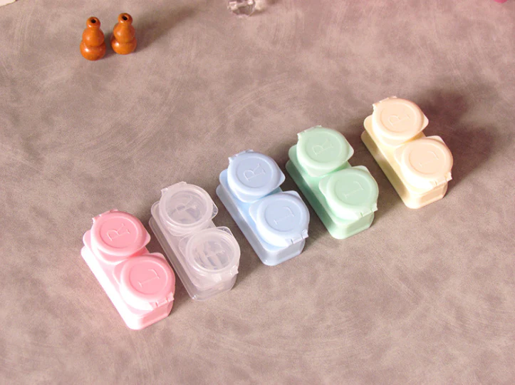 Macaroon flip cover Colored Contact Lens Case - Image 3