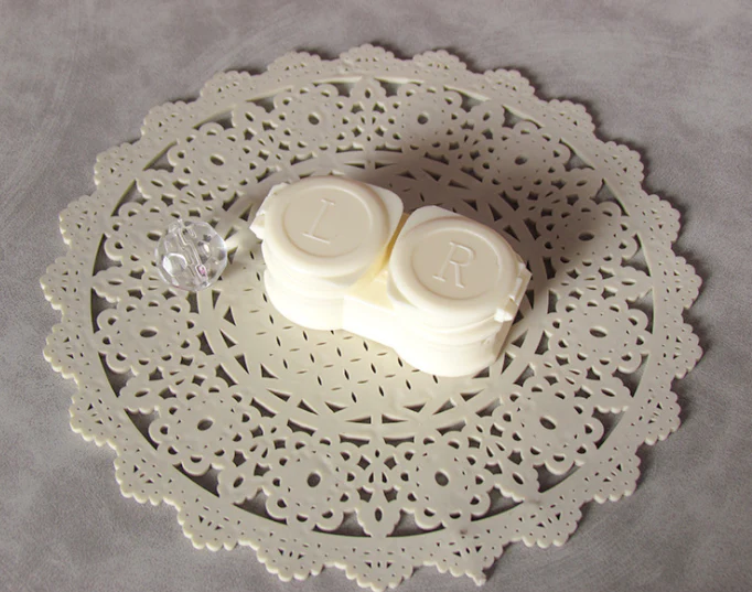 Macaroon flip cover Colored Contact Lens Case - Image 6