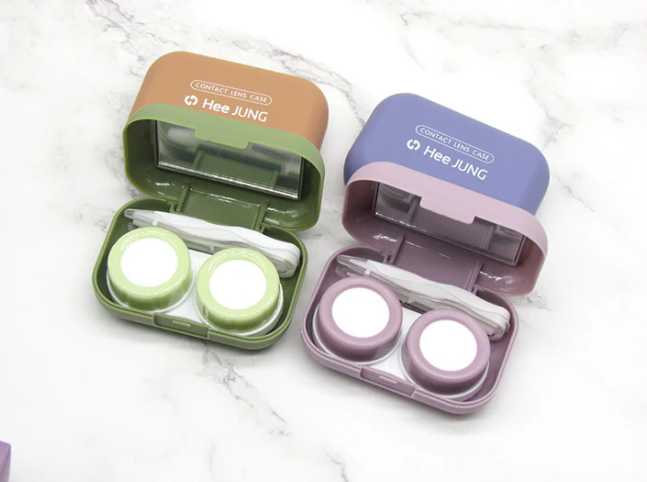 Simple Scrub Multicolor Colored Contact Lens Case - Image 3
