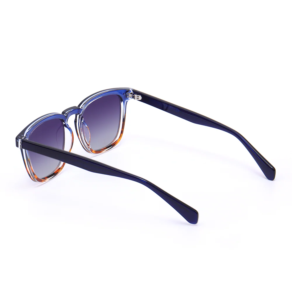 Sylvia Retro Square Blue Sunglasses - Image 3