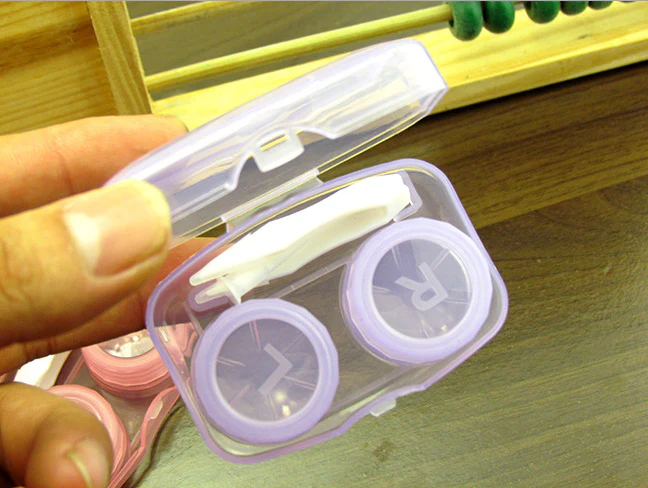 Transparent Multicolor Colored Lens Case - Image 5